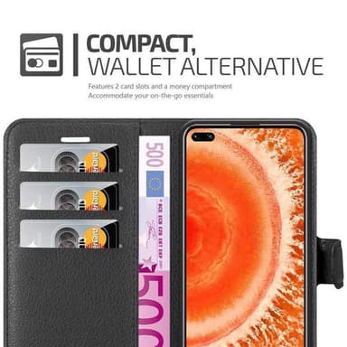 Honor View 30 Deksel Etui Case (svart)