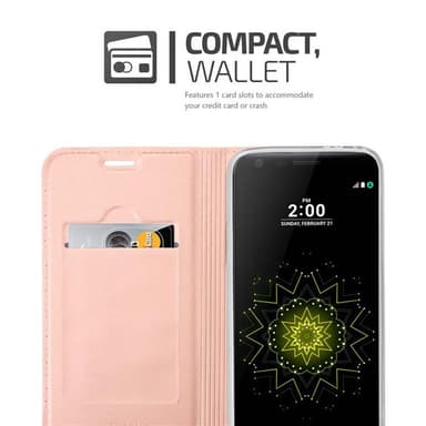 LG G5 lommebokdeksel etui (rosa)