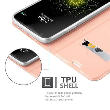 LG G5 lommebokdeksel etui (rosa)