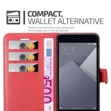 Xiaomi RedMi NOTE 5A Deksel Etui Case (rød)