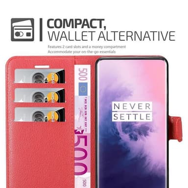 OnePlus 7 PRO Deksel Etui Case (rød)