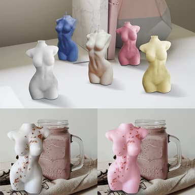 Silikonform / Lettform 3D Kvinnekropp 10 cm