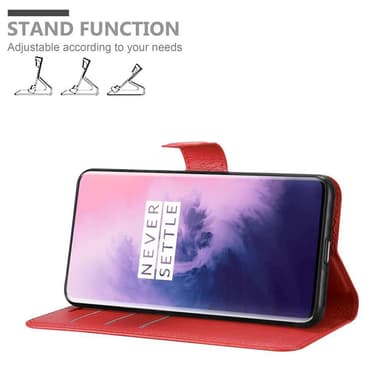 OnePlus 7 PRO Deksel Etui Case (rød)
