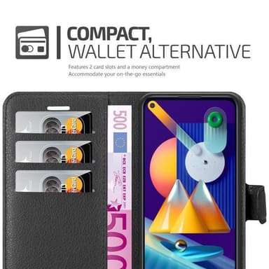Samsung Galaxy A11 / M11 Deksel Etui Case (svart)