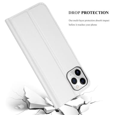 iPhone 11 PRO MAX lommebokdeksel etui (sølv)