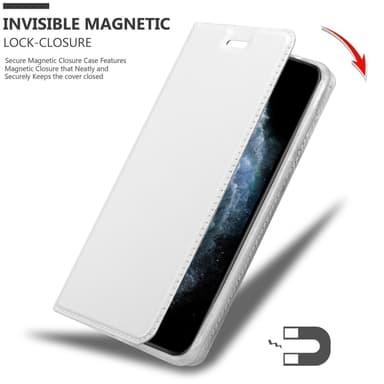 iPhone 11 PRO MAX lommebokdeksel etui (sølv)