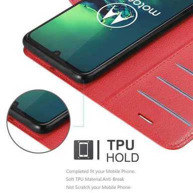 Motorola MOTO G8 PLUS Deksel Etui Case (rød)