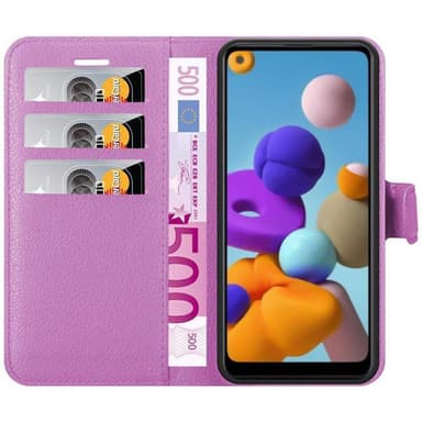 Samsung Galaxy A21 Deksel Etui Case (lilla)