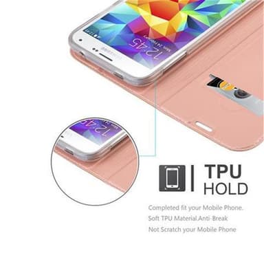 Samsung Galaxy S5 / S5 NEO lommebokdeksel etui (rosa)