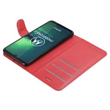 Motorola MOTO G8 PLUS Deksel Etui Case (rød)