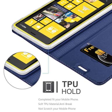 Nokia Lumia 920 lommebokdeksel etui (blå)
