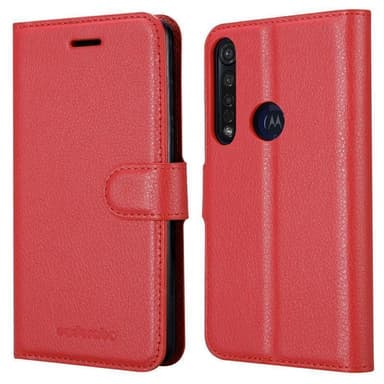 Motorola MOTO G8 PLUS Deksel Etui Case (rød)