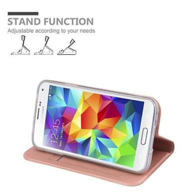 Samsung Galaxy S5 / S5 NEO lommebokdeksel etui (rosa)