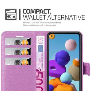 Samsung Galaxy A21 Deksel Etui Case (lilla)