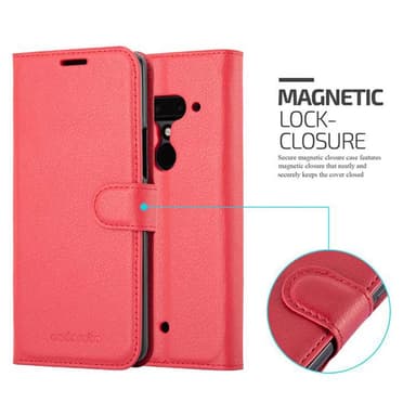 HTC U12 PLUS Deksel Etui Case (rød)