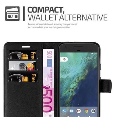 Google PIXEL Deksel Etui Case (svart)