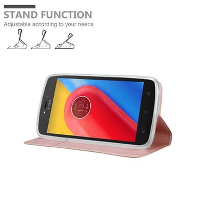 Motorola MOTO C PLUS lommebokdeksel etui (rosa)
