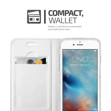 iPhone 6 PLUS / 6S PLUS lommebokdeksel etui (sølv)