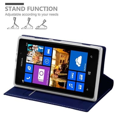 Nokia Lumia 925 lommebokdeksel etui (blå)