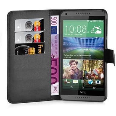 HTC Desire 820 Deksel Etui Case (svart)