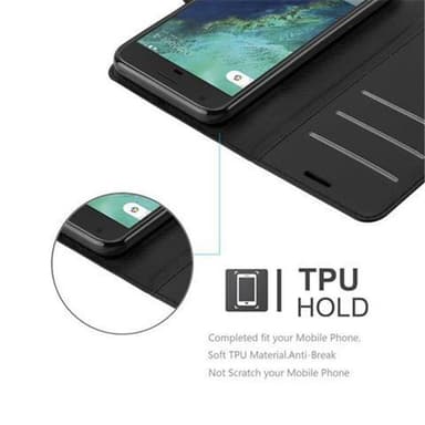Google PIXEL Deksel Etui Case (svart)