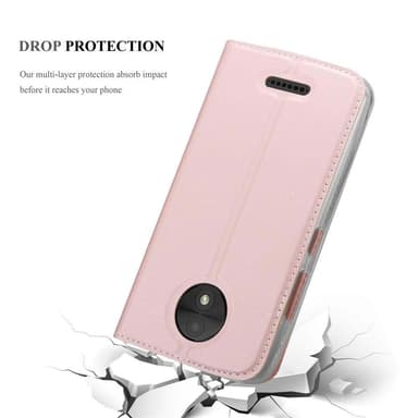 Motorola MOTO C PLUS lommebokdeksel etui (rosa)