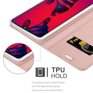 Huawei P20 PRO / P20 PLUS lommebokdeksel etui (rosa)