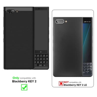 Blackberry KEY 2 Deksel Etui Case (svart)