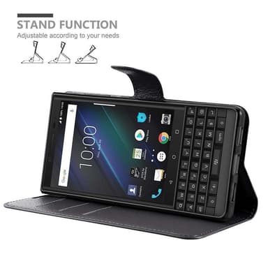 Blackberry KEY 2 Deksel Etui Case (svart)
