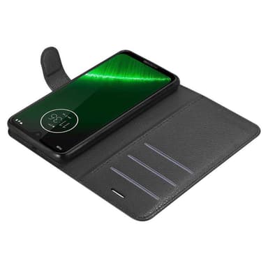 Motorola MOTO G7 / G7 PLUS Deksel Etui Case (svart)