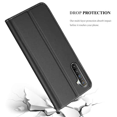 Realme X2 / XT / Oppo K5 lommebokdeksel etui (svart)