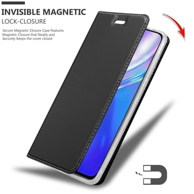 Realme X2 / XT / Oppo K5 lommebokdeksel etui (svart)