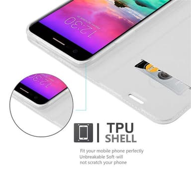 LG K10 2017 lommebokdeksel etui (sølv)