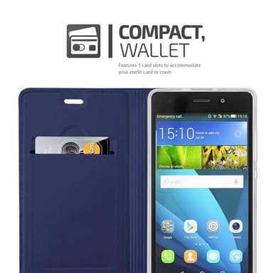 Huawei P8 LITE 2015 lommebokdeksel etui (blå)