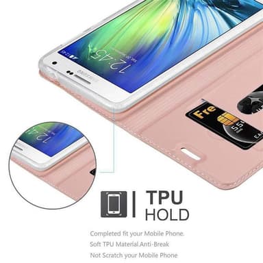 Samsung Galaxy A7 2015 lommebokdeksel etui (rosa)