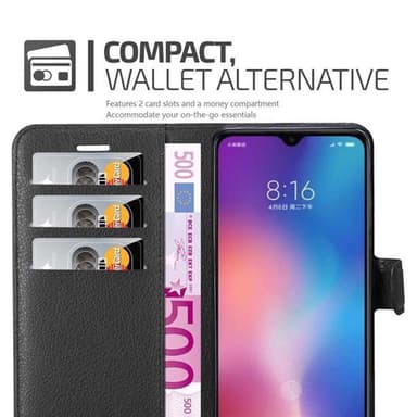 Xiaomi Mi 9 Deksel Etui Case (svart)