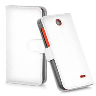 HTC Desire 310 Deksel Etui Case (hvit)
