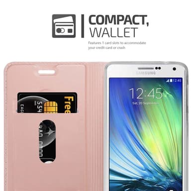 Samsung Galaxy A7 2015 lommebokdeksel etui (rosa)