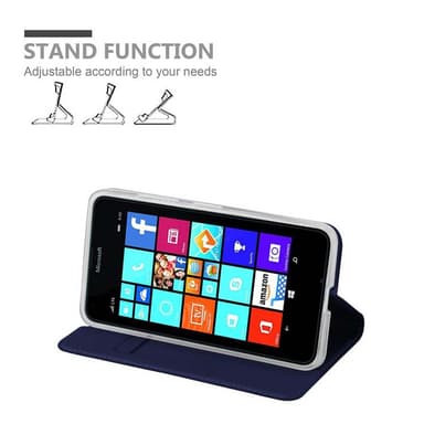 Nokia Lumia 640 lommebokdeksel etui (blå)