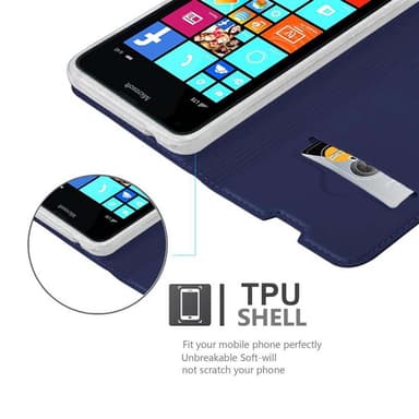 Nokia Lumia 640 lommebokdeksel etui (blå)