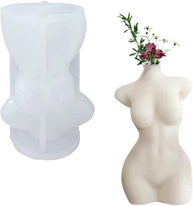 Silikonform / Lettform 3D Kvinnekropp 10 cm