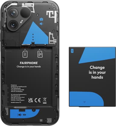Fairphone 5 5G smarttelefon 6/128GB (matt sort)