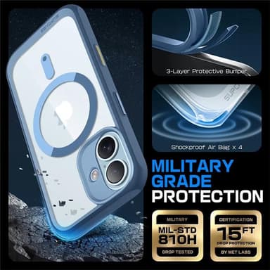 SUPCASE UB Mag deksel iPhone 16 - Azure