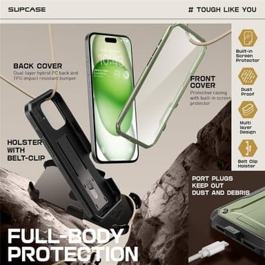 SUPCASE UB Pro deksel iPhone 16 Pro Max - Guldan