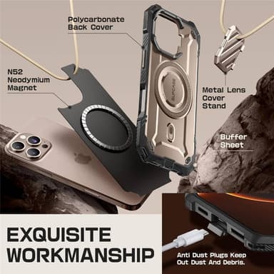 SUPCASE UB Mag XT deksel iPhone 16 Pro Max - Rosegold