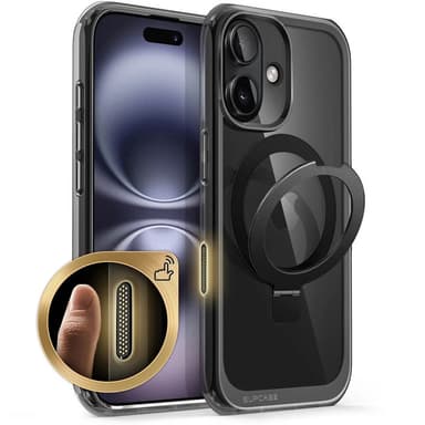 SUPCASE UB Mag Stand deksel iPhone 16 - Svart
