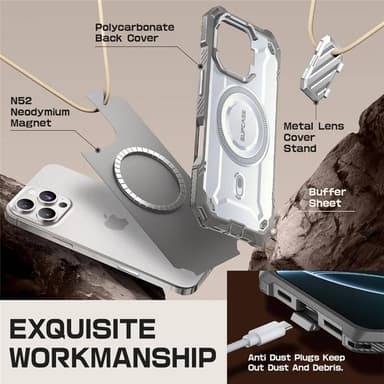 SUPCASE UB Mag XT deksel iPhone 16 Pro Max - White