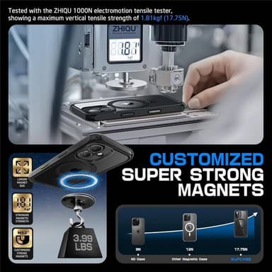 SUPCASE UB Mag Stand deksel iPhone 16 - Svart