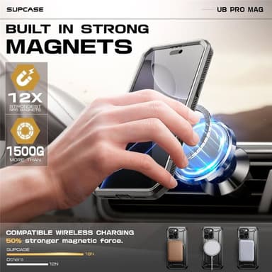 SUPCASE UB Pro Mag deksel iPhone 16 Pro Max - Svart
