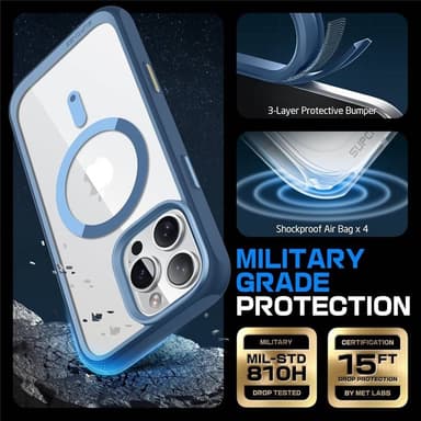 SUPCASE UB Mag deksel iPhone 16 Pro Max - Azure
